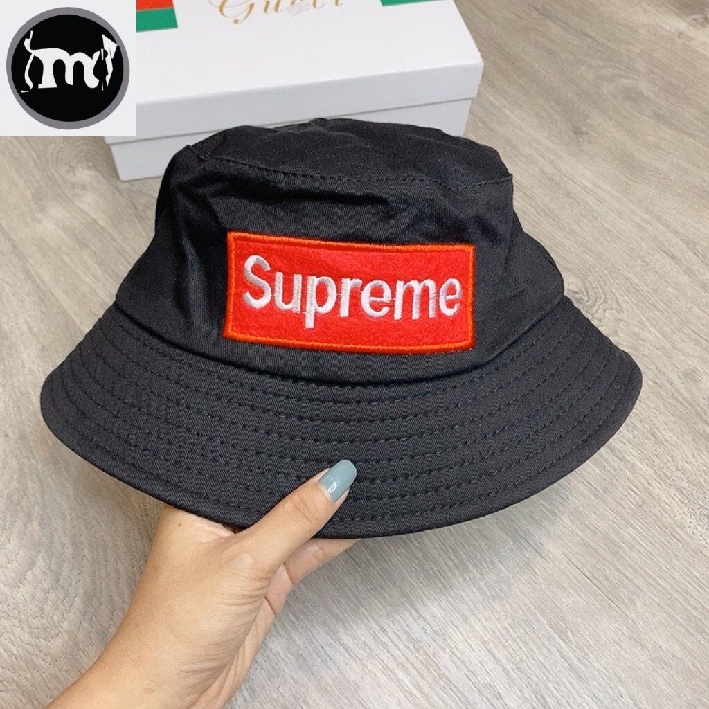 Mũ bucket thêu superme