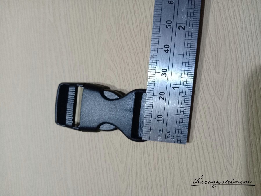 Khóa nhựa paracord thẳng 2cm
