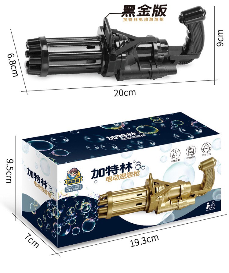 Súng bắn bong bóng 8 nòng siêu mạnh