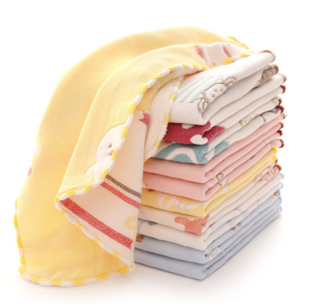 Khăn mặt cotton 6 lớp 25*25cm cho bé