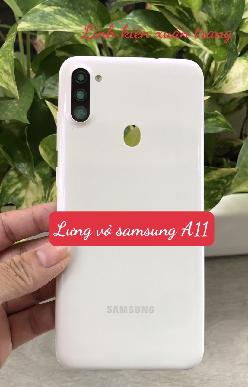 Nắp Lưng Vỏ samsung A11 ( gồm lưng,phím bấm, kính camera)