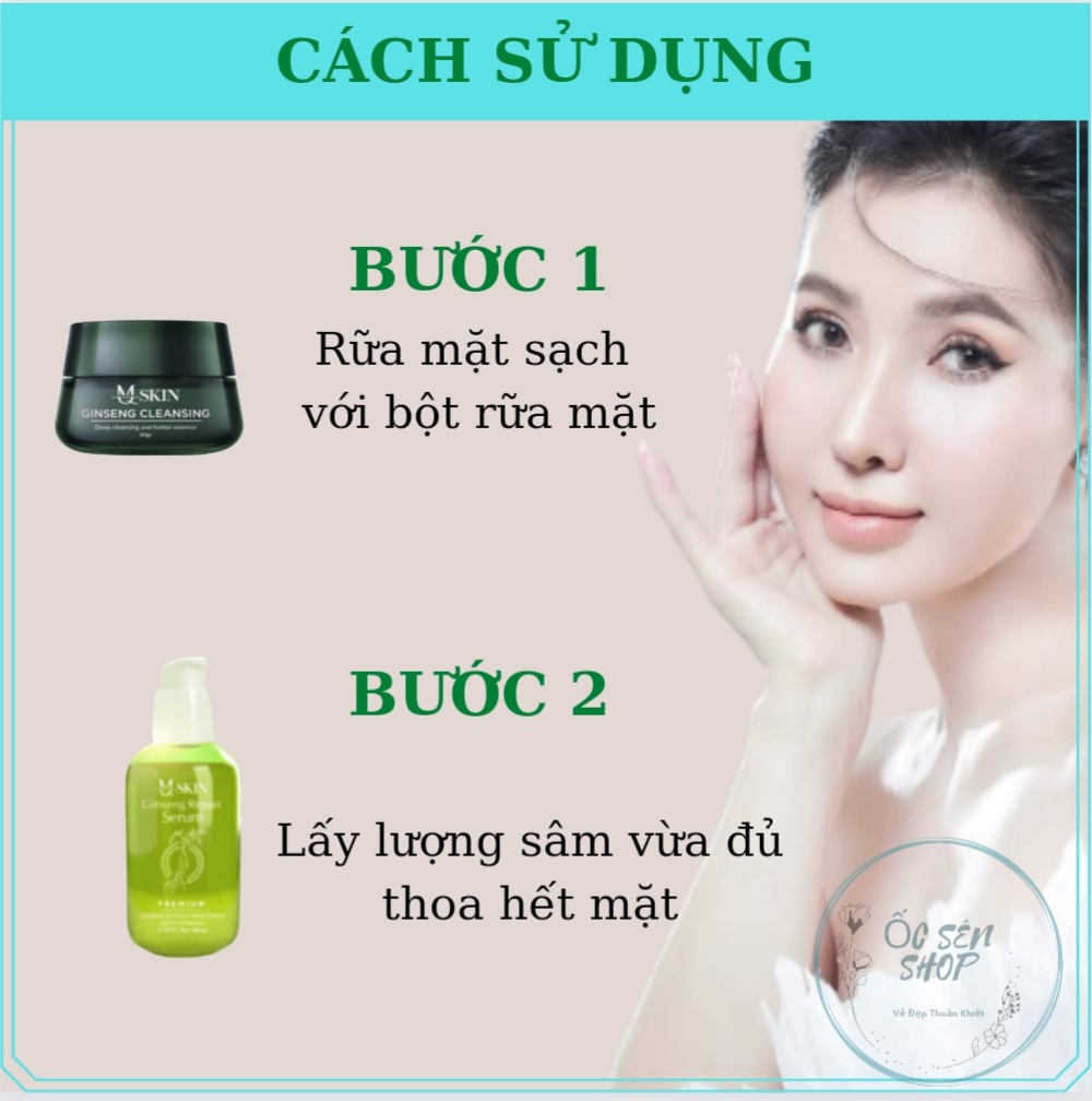 Combo Nhân Sâm Thay Da Vip Và Bột Rữa Mặt Mq Skin