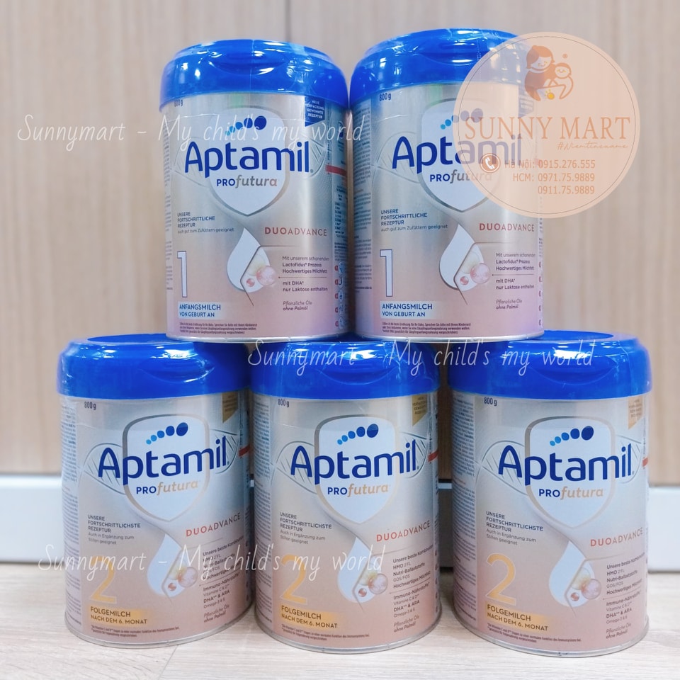 Sữa Aptamil Profutura Nội Địa Đức Bạc Số 1 - 2 800G Mẫu Mới