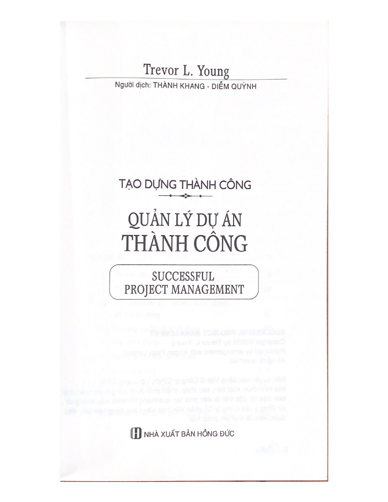 Sách - Quản Lý Dự Án Thành Công-Vanlangbooks