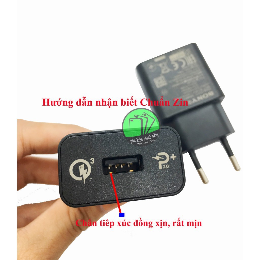 Bộ sạc nhanh 3.0 SONY UCH12 (Quick Charge 3.0), Type -C - BH 2 năm
