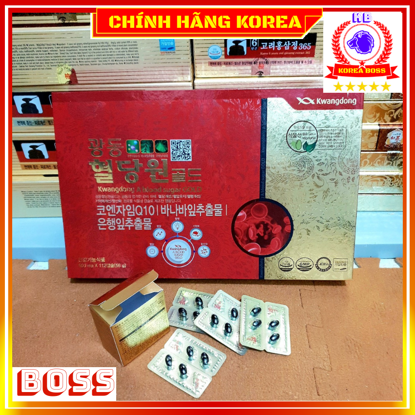 Original Korean Kongdong diet pill 112 tablet box-blood pressure stability, cardiac, blood sugar, punch case