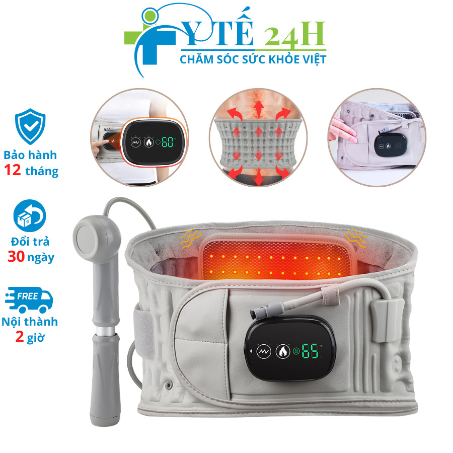 Đai lưng kéo dãn cột sống, đai hơi cột sống cho người thoát vị đĩa đệm, đau thắt lưng beame z5