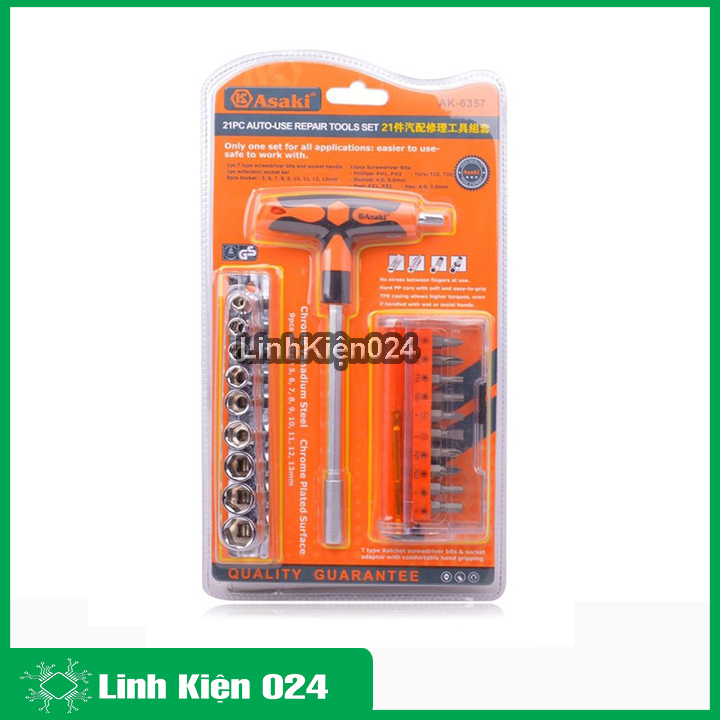 Bộ dụng cụ Asaki AK-6357 21PSC