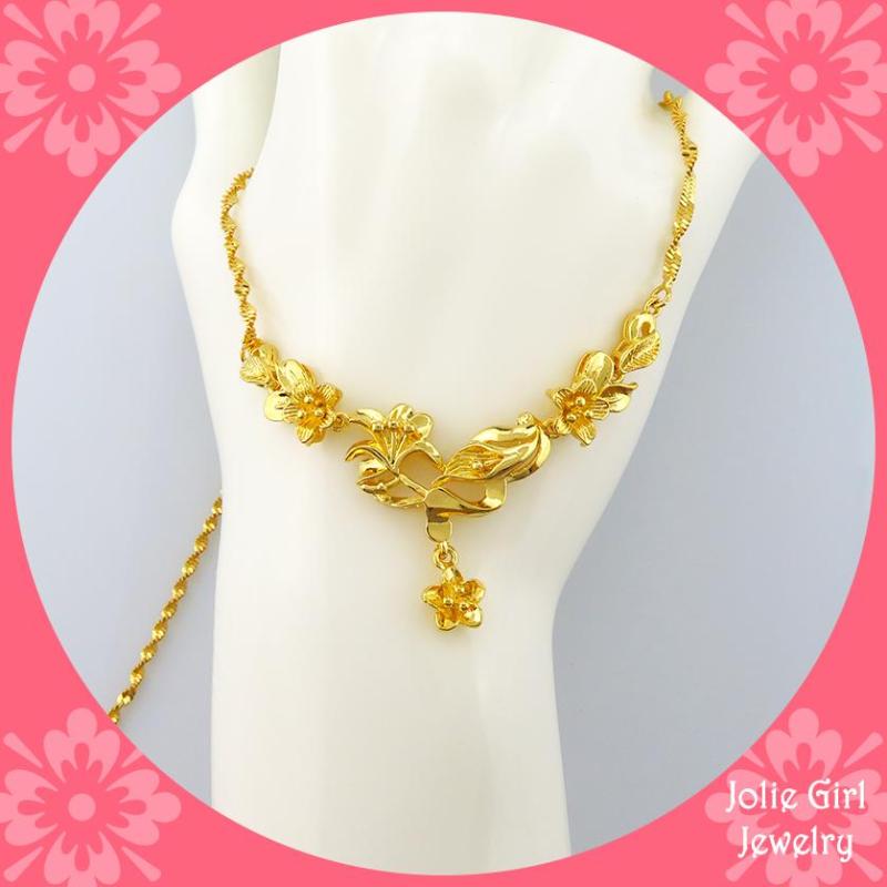 Dây Chuyền Cành Hoa Mùa Xuân Mạ Vàng 24k NHX01