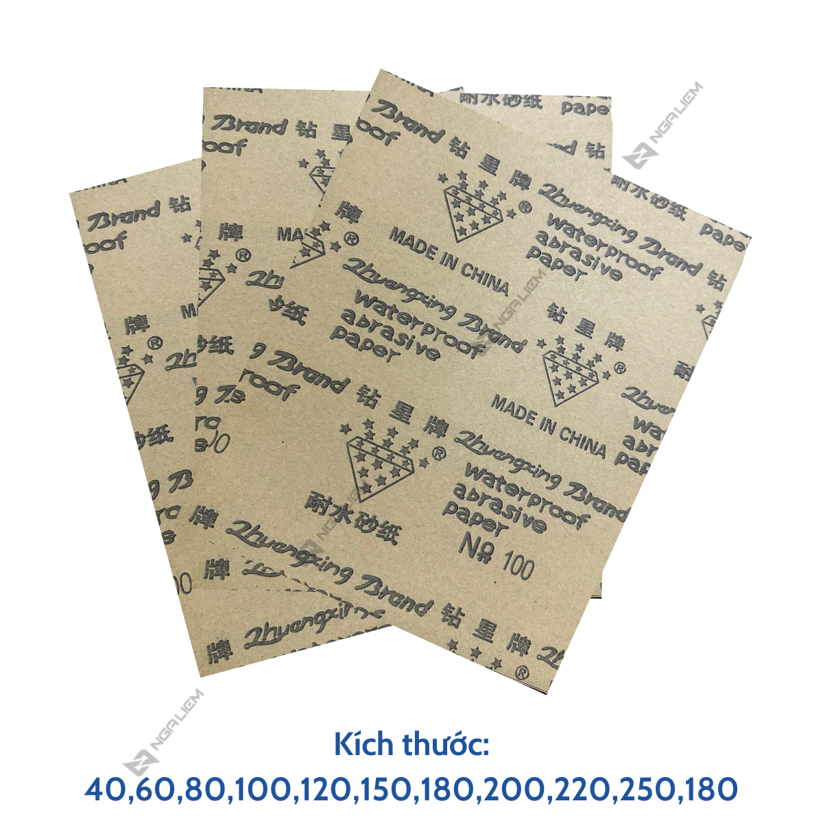 Giấy nhám khô số 40,60,80,100,120,150,180,200,220,240,320, 400 kim cương