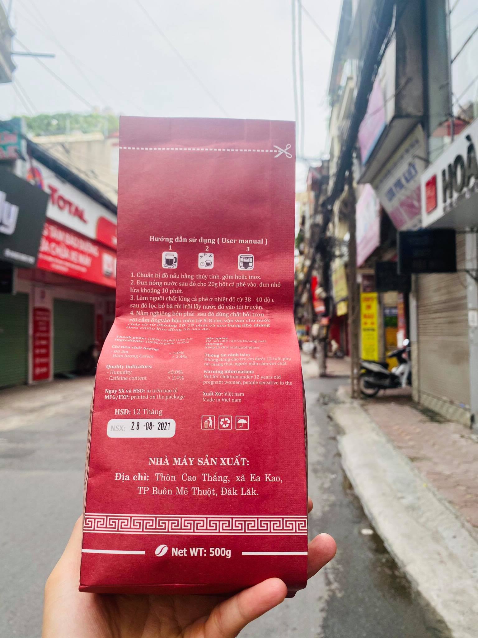 Bột Cà Phê Hữu Cơ Enema Coffee Dùng Để Thải Độc(gói 500gam)