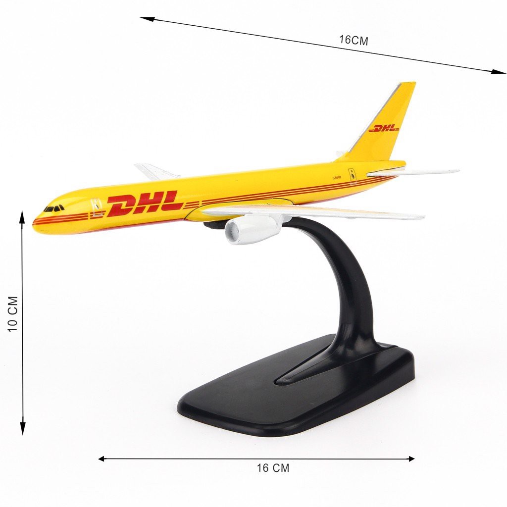 [HCM]Mô hình máy bay DHL Boeing B777 16cm Everfly