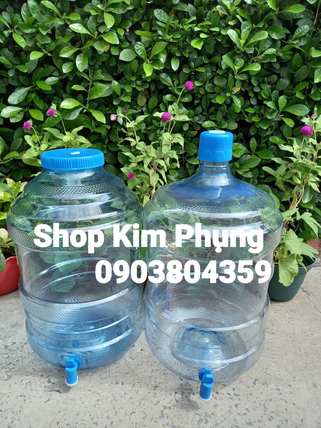Bình nước 20 lít cổ lùn .nắp lớn