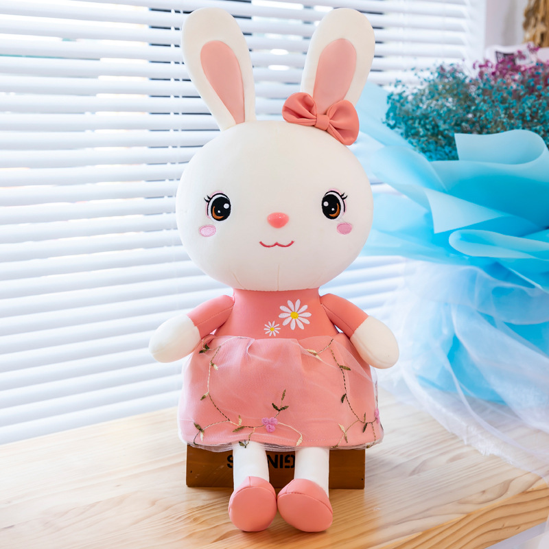 Thỏ bông mặc váy size 39cm và 65cm