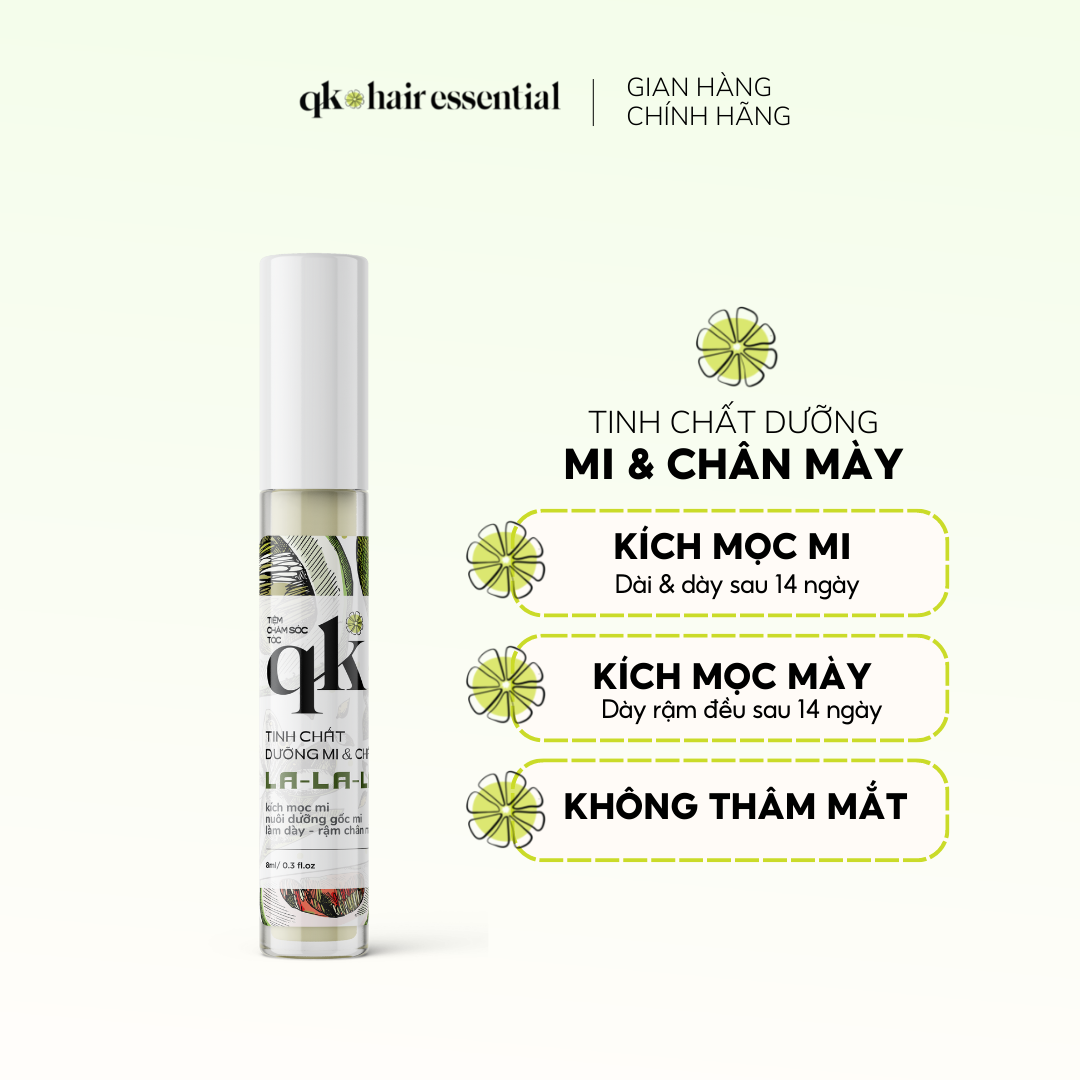 TINH CHẤT DƯỠNG MI & CHÂN MÀY HANDMADE QK