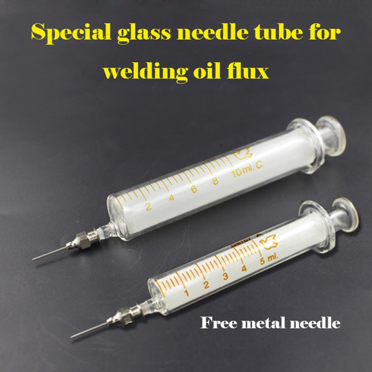 Xi lanh thủy tinh kèm đầu (5ml, 10 ml)