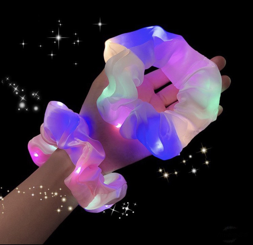 Dây Buộc Tóc Scrunchies Phát Sáng Siêu Cute Hottrend 2020