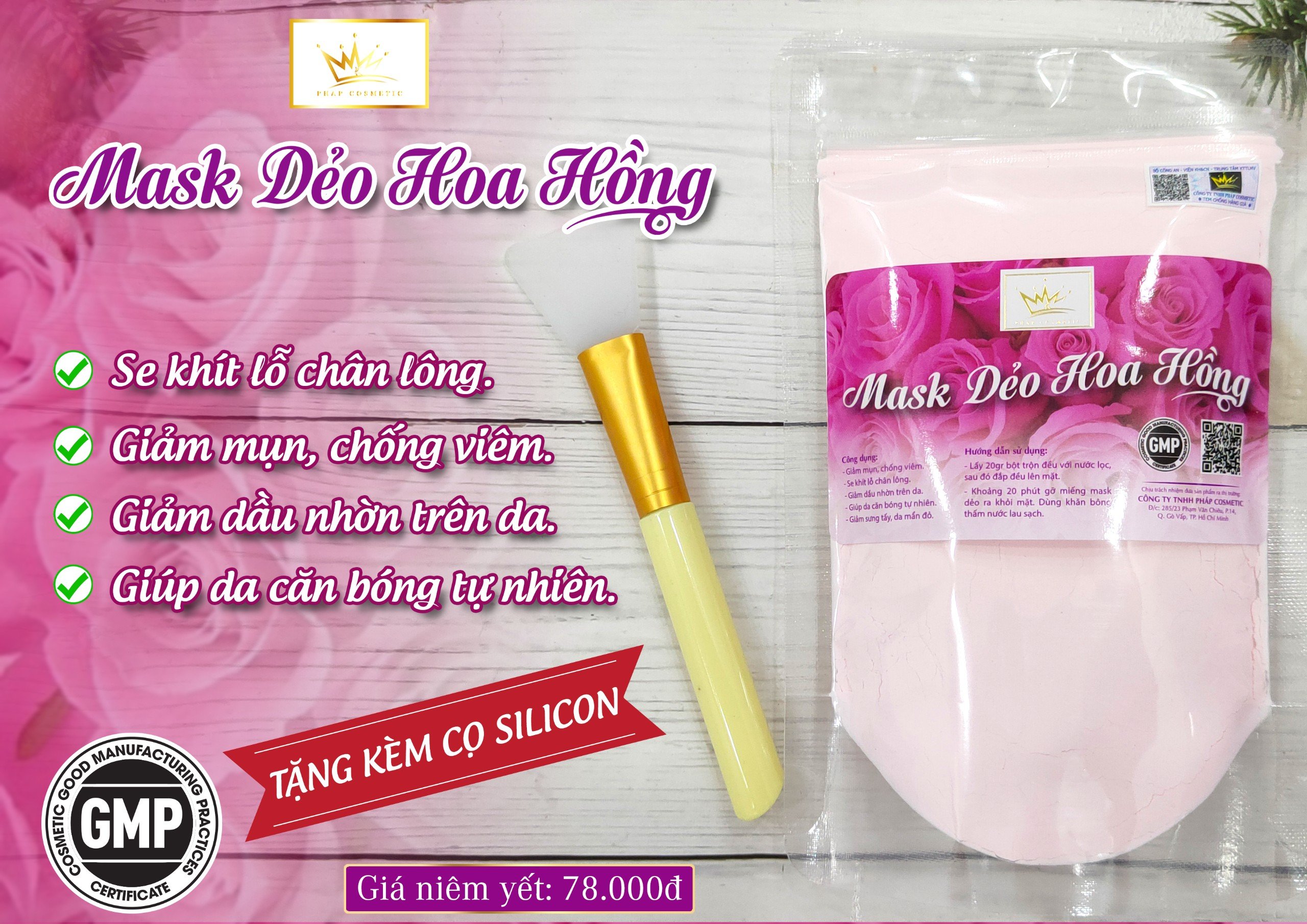 Mask hoa hồng Pháp