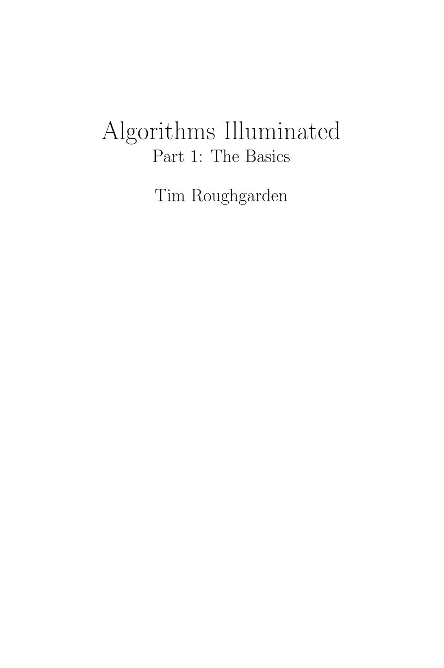 Algorithms Illuminated (Part 1,2,3,4)