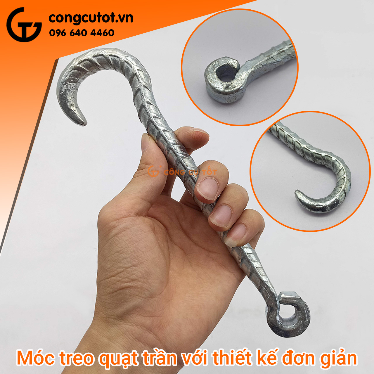 Móc treo quạt trần các cỡ