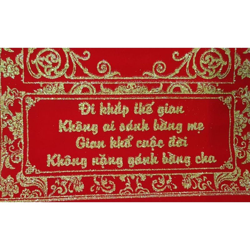 Đôi câu đối đỏ treo ngày Tết size 1,2m