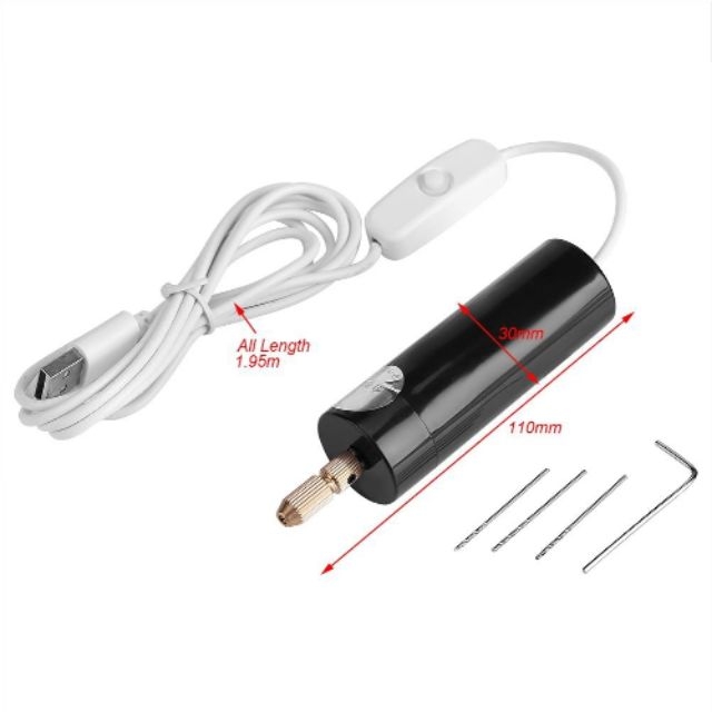 Máy khoan điện tử mini cầm tay dùng nguồn usb
