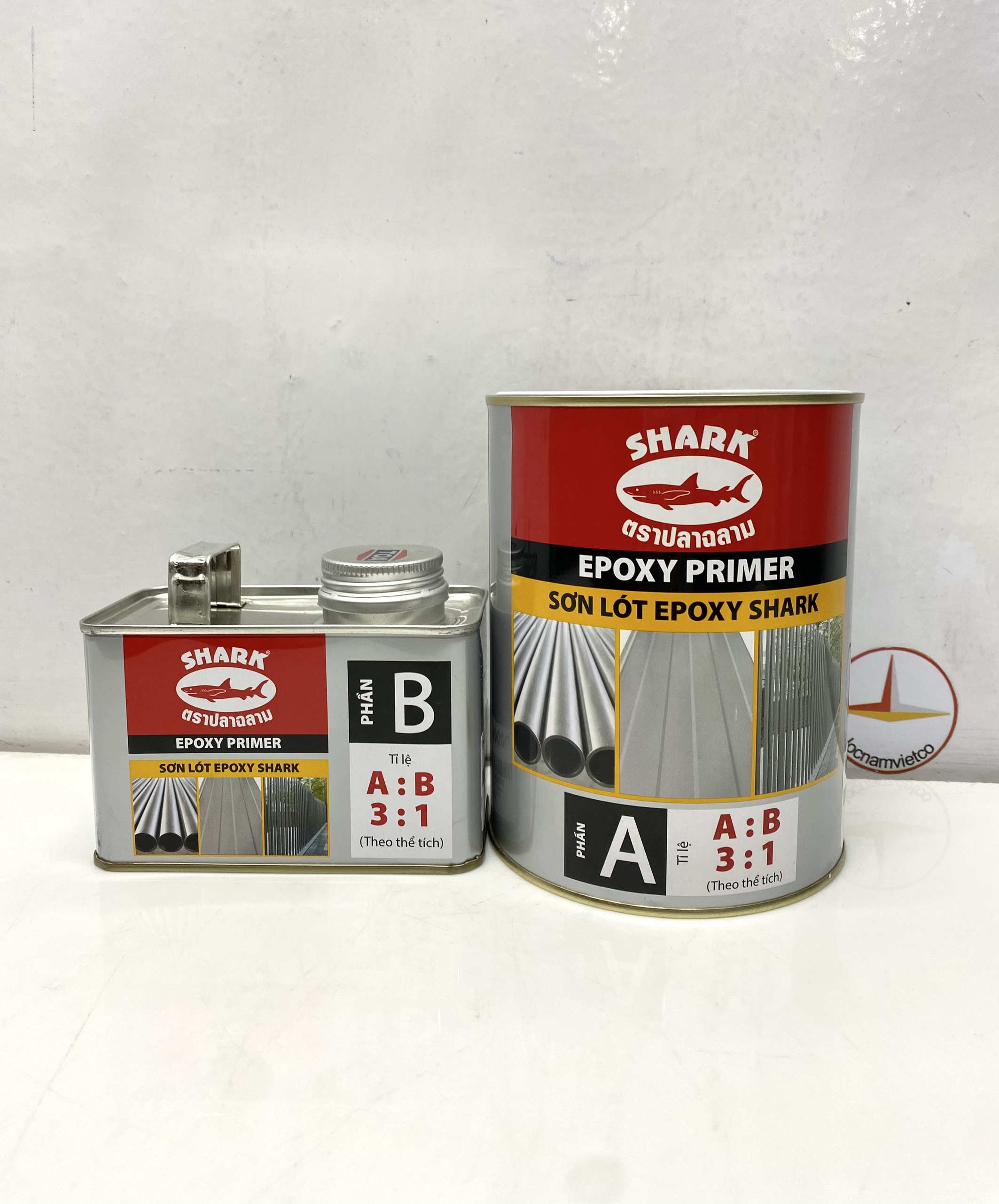 Sơn lót Epoxy Toa dành cho sắt kẽm - Sơn Shark 1L