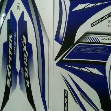 Bộ tem Exciter 135 xanh Gp 2012 hàng theo xe