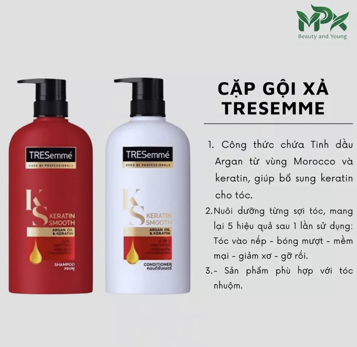 [Chính hãng]_ COMBO DẦU GỘI + DẦU XẢ TRESEMME THÁI LAN 400ml