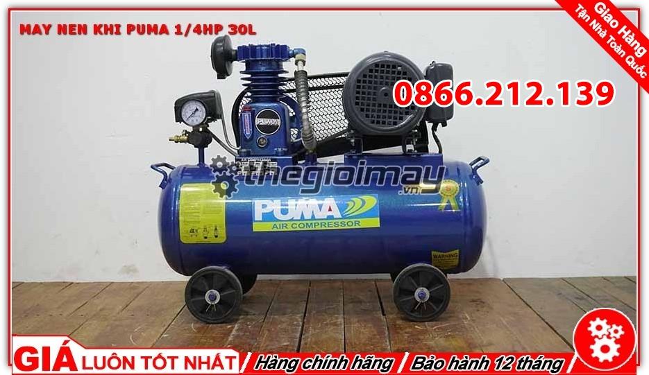 Máy nén khí dây đai PUMA 1/4HP -30l