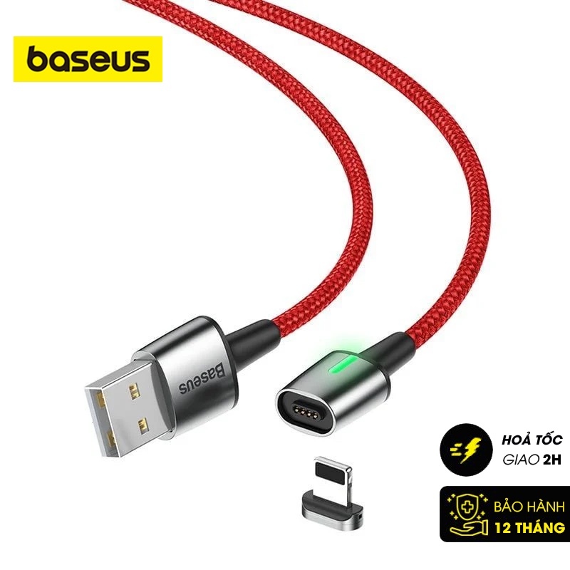 Cáp sạc từ tính Baseus Zinc Magnetic Cable Series 2 (Type C/ Micro/ I.P , Sync Data & Quick Charge 3.0, New Model)