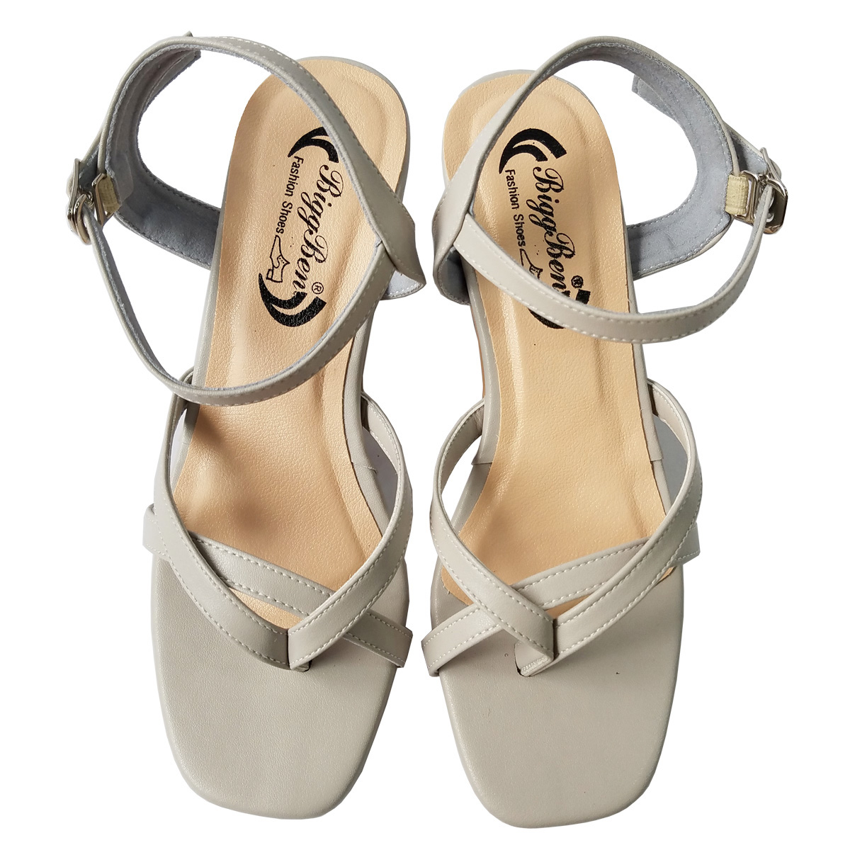 Giày Sandal Cao Gót Nữ BIGBEN Da Bò Cao 5 Phân CG135