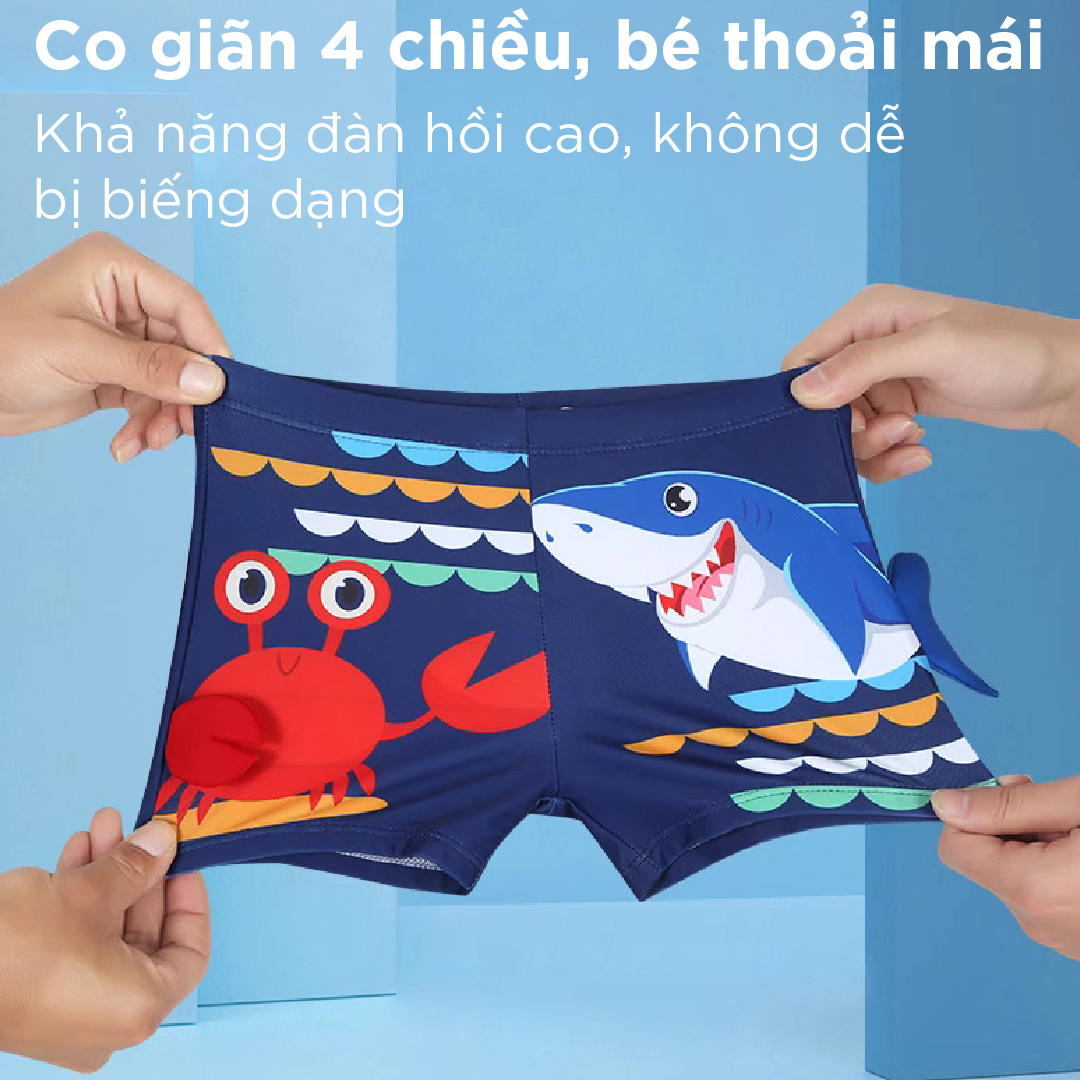 QUẦN BƠI (MÃ 015) HÌNH CÁ MẬP 3D DÀNH CHO BÉ TRAI