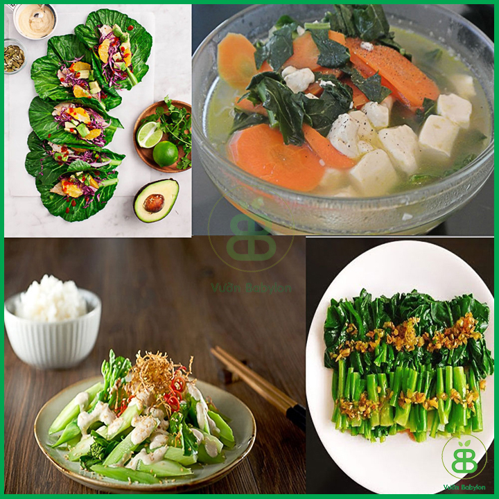 10GR Hạt Giống Cải Rổ Mập (Cải Làn) Siêu Ngọt