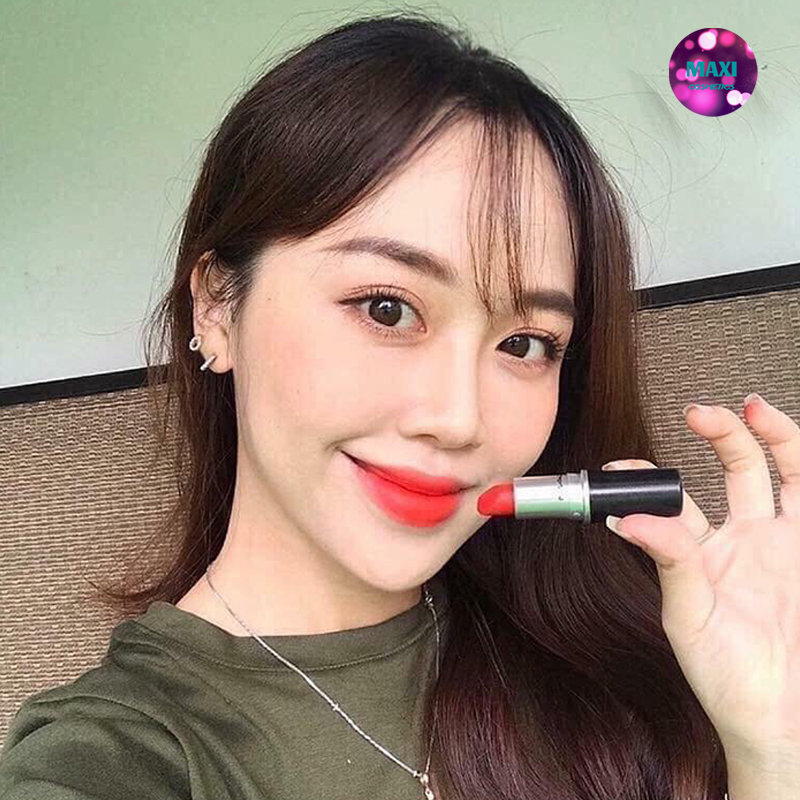 Son MAC Lady Danger 607 - Màu Đỏ Cam (Dòng Matte)