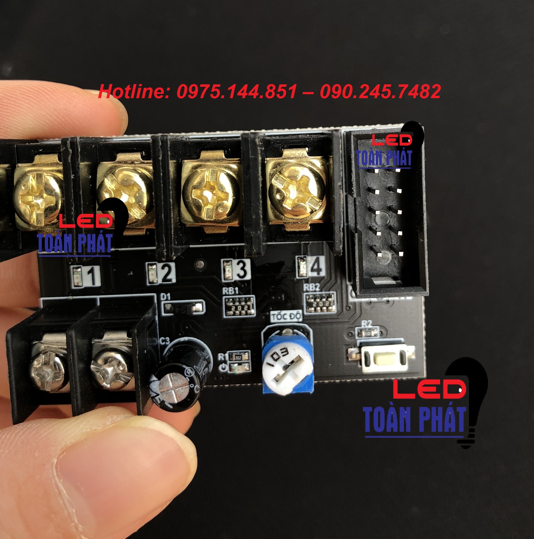 Mạch Led vẫy 5V - 12V LED ONE- 4 Cổng 30A