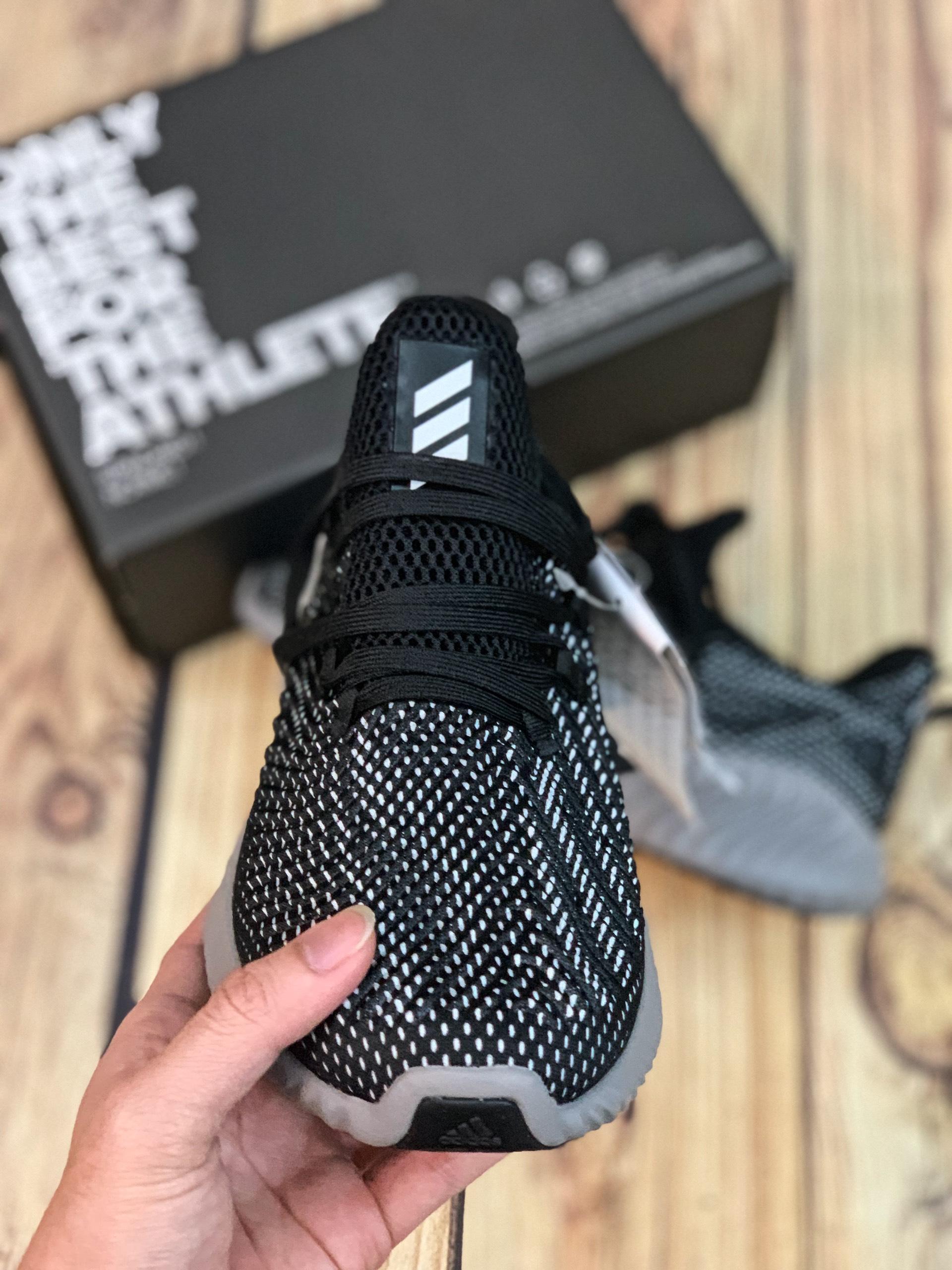 Giày nữ Alpha Bounce Instinct mới bền êm nhẹ thoáng (đen xám)