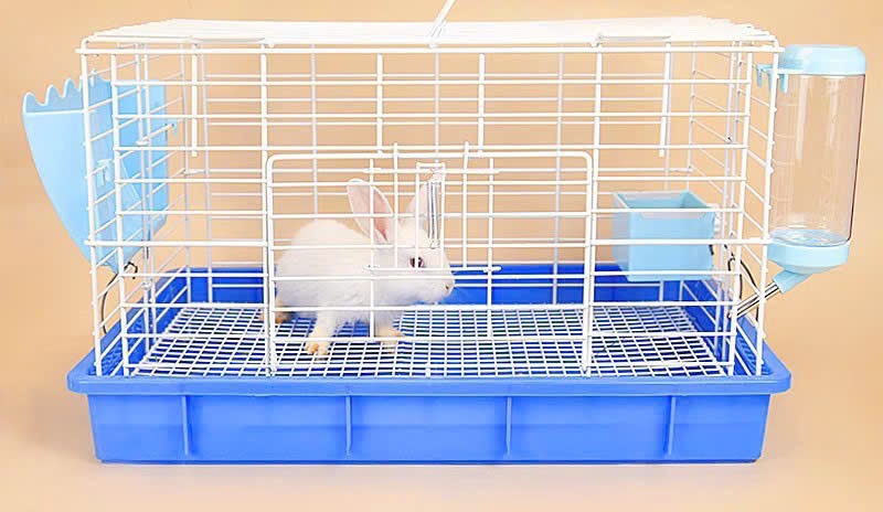 chén chữ nhật gắn lồng dành cho thỏ, bọ, chó, mèo - T3 PETS SHOP