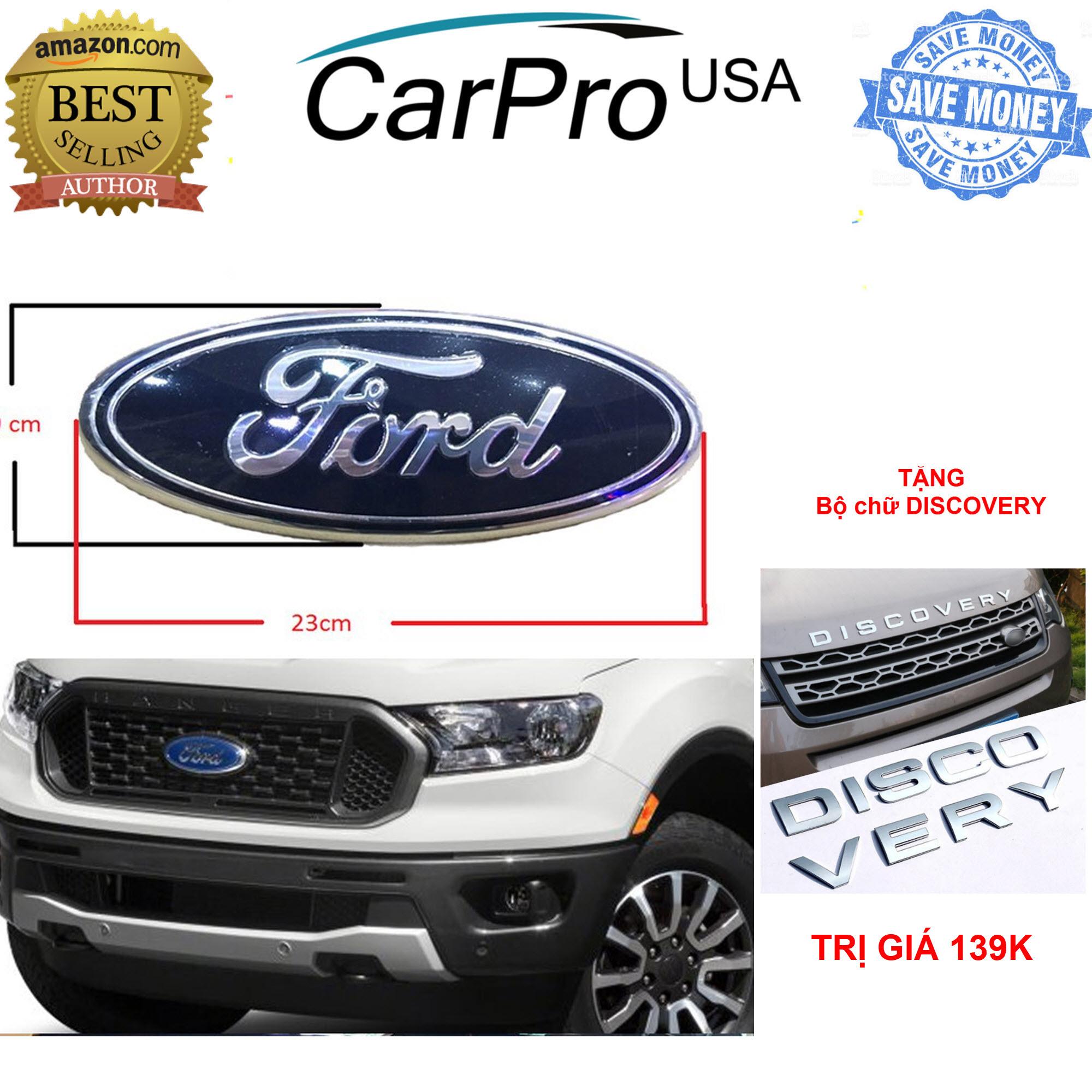 TẶNG chữ DISCOVERY trị giá 159K - Logo FORD ô tô xe hơi Ford (kích thước 23 * 9 màu xanh) mặt trước và nắp sau tiêu chuẩn SS95 - Logo Ford Thay thế trước và sau cho Ford Ranger - Bản thường - Logo Ford