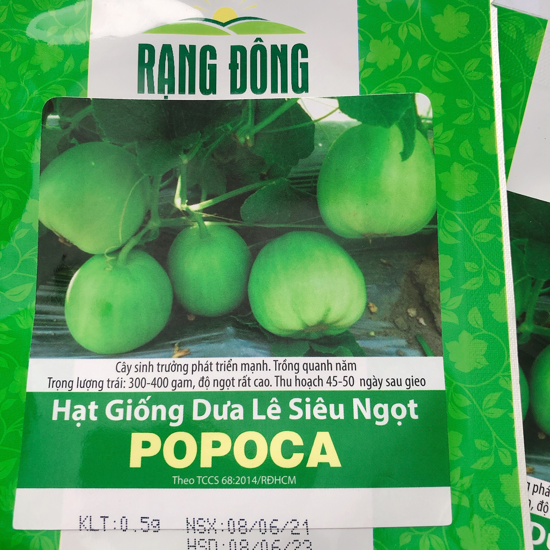 Hạt giống dưa lê Popoca RD gói 0.5gr