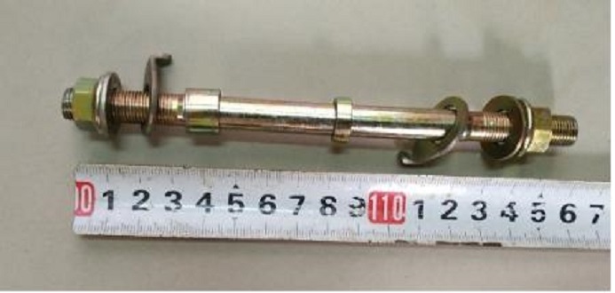 Cốt, trục xe điện phía trước dùng cho bánh xe 8 inch,dài 16cm phi 10mm, CHẾ XE ĐIỆN, CHẾ XE SCOOTER ĐIỆN, thay thế cho xe điện thông dụng