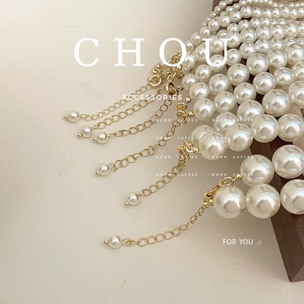 Dây Chuyền Titan, Vòng Cổ Titan Chuỗi Ngọc Tròn Basic | CHOU ACCESSORIES |