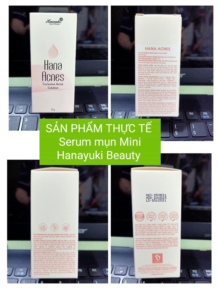 [HCM][Chính hãng-Date 2026] SERUM MỤN MINI HANAYUKI 15g -HANA ACNES MINI
