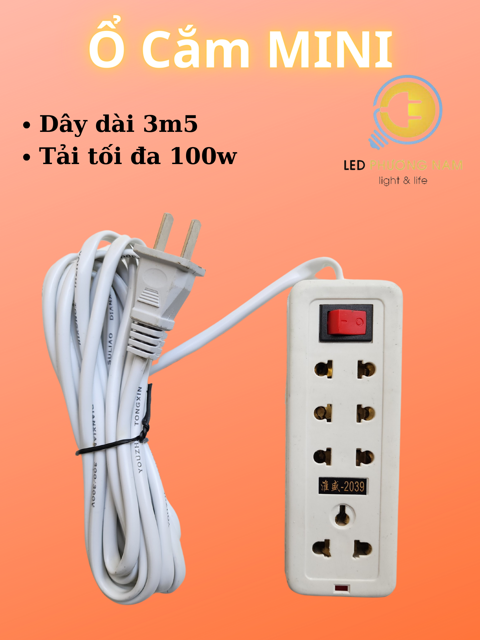 Ổ Cắm Điện Đa Năng 4 Lỗ