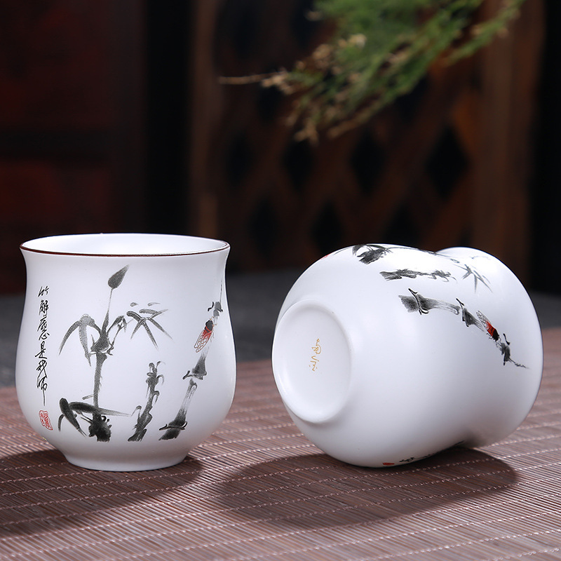 Bộ ấm chén sứ pha trà đạo Cảnh Đức Trấn