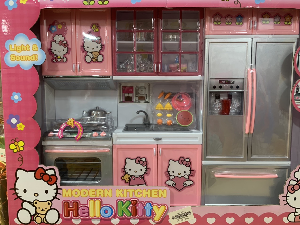 Bộ Đồ Chơi Nhà Bếp Hello Kitty 3 Khoang Cho Bé