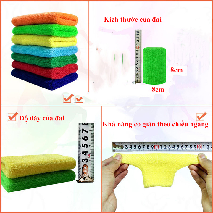 [HCM]Băng đeo thấm mồ hôi tay BT08 ( 1 đôi)