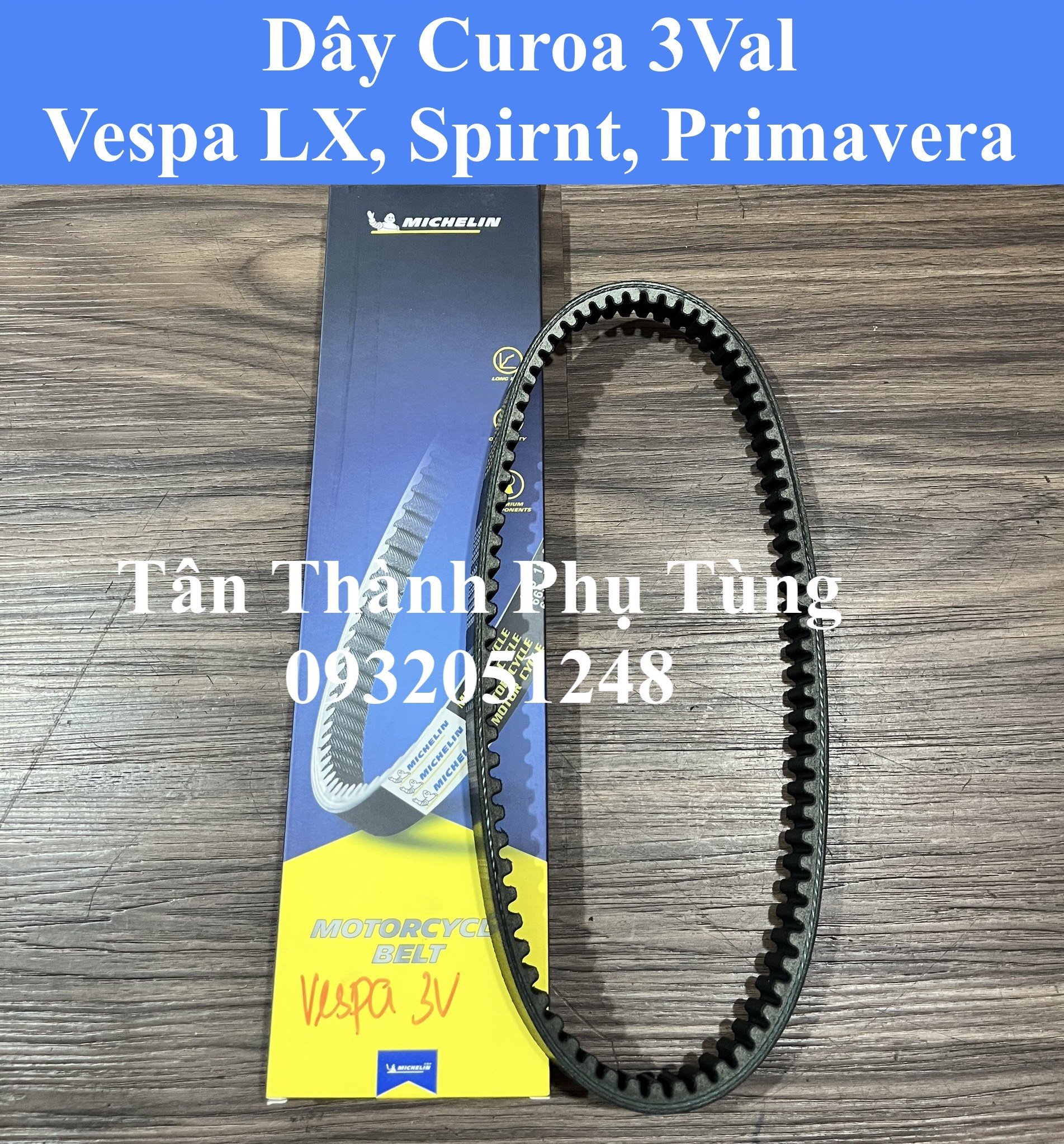 Dây Curoa Vespa 3Val, Vespa LX, Spirnt, Primavera Michelin Chính hãng