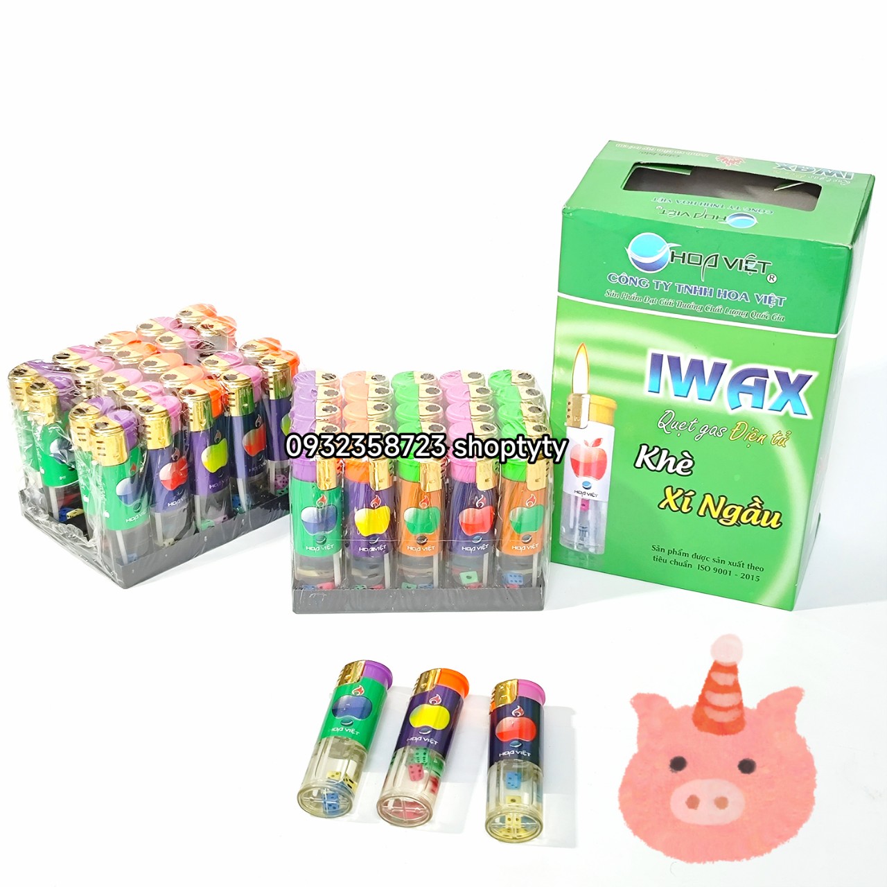1 hộp 25 và 50 chiếc hột quẹt gas điện tử khè xì ngầu mẫu mã siêu đẹp