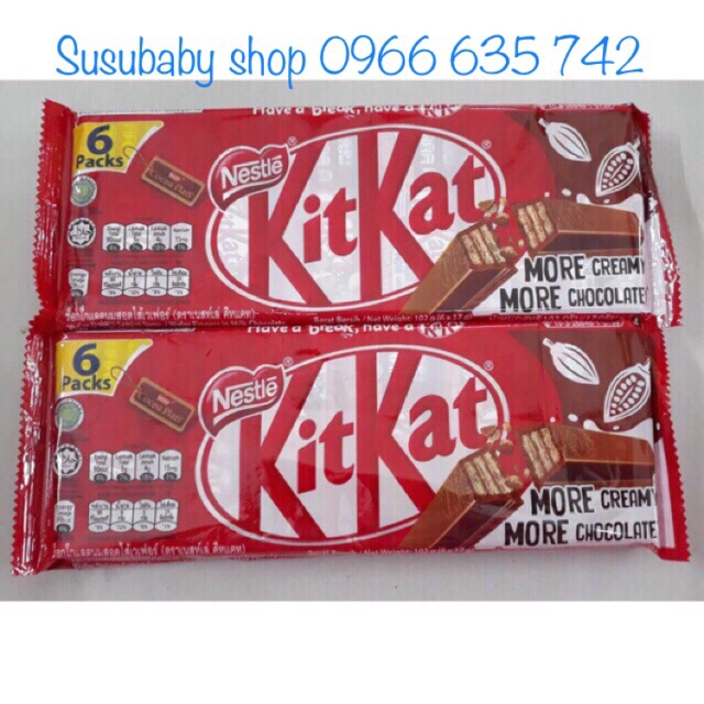 COMBO 6 THANH KITKAT SOCOLA 2F SIÊU NGON